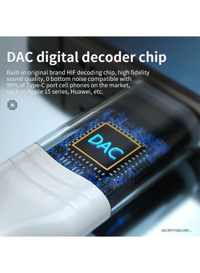 سماعات أذن سلكية من النوع C لتغيير الصوت، سماعات كاريوكي داخل الأذن مزودة ببطاقة صوت وأزرار للتحكم في مستوى الصوت لتأثيرات مزاجية متعددة، مناسبة للبث المباشر وتسجيل الغناء، جودة صوت ستيريو ثلاثية الأبعاد عالية الدقة، موسيقى ألعاب، خاصية إلغاء الضوضاء النشطة للأصوات - Image 4